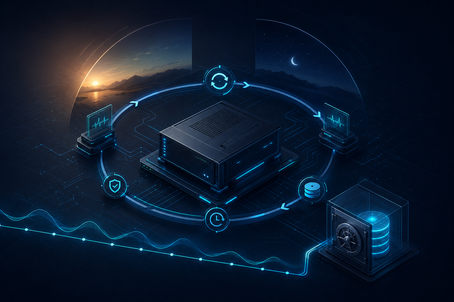 Controlled technical cycle and process monitoring on shared hosting